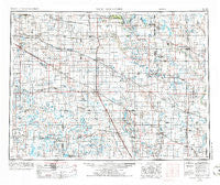 New Rockford North Dakota Historical topographic map, 1:250000 scale, 1 X 2 Degree, Year 1952