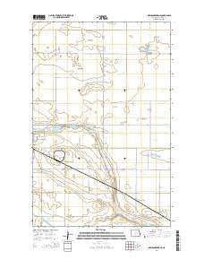 New Rockford NE North Dakota Current topographic map, 1:24000 scale, 7.5 X 7.5 Minute, Year 2014