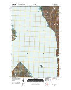 New Town SE North Dakota Historical topographic map, 1:24000 scale, 7.5 X 7.5 Minute, Year 2011