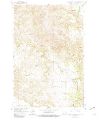 North Killdeer Mountain North Dakota Historical topographic map, 1:24000 scale, 7.5 X 7.5 Minute, Year 1958