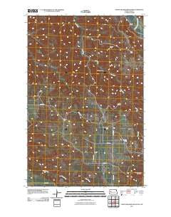North Killdeer Mountain North Dakota Historical topographic map, 1:24000 scale, 7.5 X 7.5 Minute, Year 2011