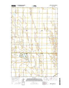 North Salt Lake North Dakota Current topographic map, 1:24000 scale, 7.5 X 7.5 Minute, Year 2014