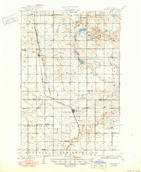 Oberon North Dakota Historical topographic map, 1:62500 scale, 15 X 15 Minute, Year 1931