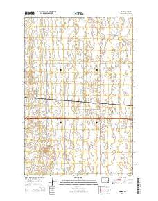 Oriska North Dakota Current topographic map, 1:24000 scale, 7.5 X 7.5 Minute, Year 2014