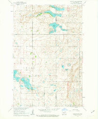 Pelican Lake North Dakota Historical topographic map, 1:24000 scale, 7.5 X 7.5 Minute, Year 1961