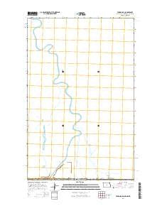 Pembina OE N North Dakota Current topographic map, 1:24000 scale, 7.5 X 7.5 Minute, Year 2014
