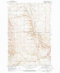 Pingree SW North Dakota Historical topographic map, 1:24000 scale, 7.5 X 7.5 Minute, Year 1952