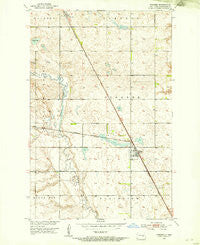 Pingree North Dakota Historical topographic map, 1:24000 scale, 7.5 X 7.5 Minute, Year 1951