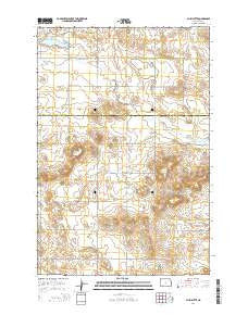 Plum Butte North Dakota Current topographic map, 1:24000 scale, 7.5 X 7.5 Minute, Year 2014