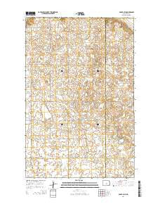 Pony Gulch North Dakota Current topographic map, 1:24000 scale, 7.5 X 7.5 Minute, Year 2014