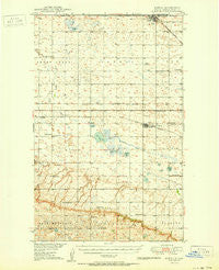 Portal North Dakota Historical topographic map, 1:62500 scale, 15 X 15 Minute, Year 1950