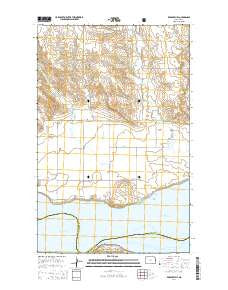 Red Mike Hill North Dakota Current topographic map, 1:24000 scale, 7.5 X 7.5 Minute, Year 2014