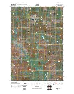 Reeder North Dakota Historical topographic map, 1:24000 scale, 7.5 X 7.5 Minute, Year 2011