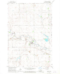 Regent North Dakota Historical topographic map, 1:24000 scale, 7.5 X 7.5 Minute, Year 1966