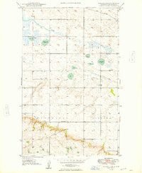 Rennie Lake North Dakota Historical topographic map, 1:24000 scale, 7.5 X 7.5 Minute, Year 1949