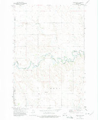 Round Top North Dakota Historical topographic map, 1:24000 scale, 7.5 X 7.5 Minute, Year 1972