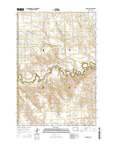 Round Top North Dakota Current topographic map, 1:24000 scale, 7.5 X 7.5 Minute, Year 2014