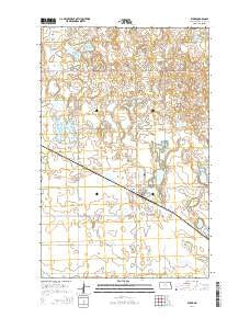 Ryder North Dakota Current topographic map, 1:24000 scale, 7.5 X 7.5 Minute, Year 2014
