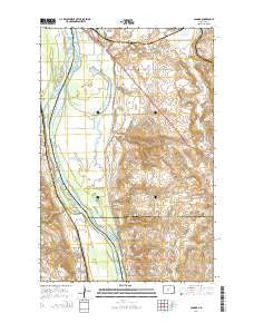 Sanger North Dakota Current topographic map, 1:24000 scale, 7.5 X 7.5 Minute, Year 2014