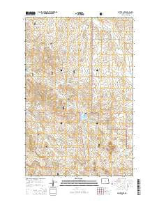 Sather Lake North Dakota Current topographic map, 1:24000 scale, 7.5 X 7.5 Minute, Year 2014