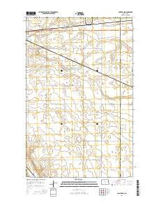 Sawyer NE North Dakota Current topographic map, 1:24000 scale, 7.5 X 7.5 Minute, Year 2014