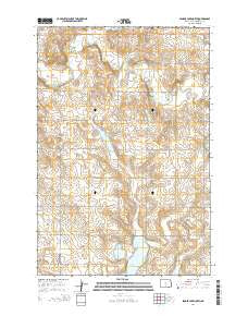 Senger Lake North North Dakota Current topographic map, 1:24000 scale, 7.5 X 7.5 Minute, Year 2014