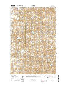 Siebold Lake North Dakota Current topographic map, 1:24000 scale, 7.5 X 7.5 Minute, Year 2014