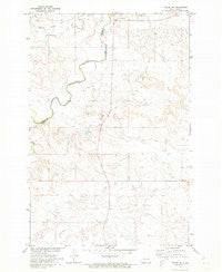 Solen SW North Dakota Historical topographic map, 1:24000 scale, 7.5 X 7.5 Minute, Year 1971