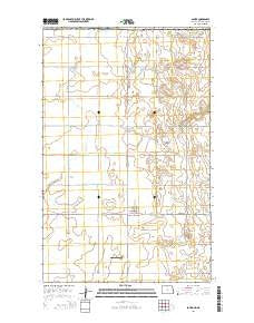 Souris North Dakota Current topographic map, 1:24000 scale, 7.5 X 7.5 Minute, Year 2014