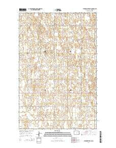 Starkweather NE North Dakota Current topographic map, 1:24000 scale, 7.5 X 7.5 Minute, Year 2014