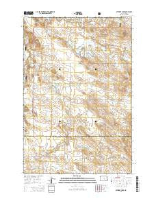 Stewart Lake North Dakota Current topographic map, 1:24000 scale, 7.5 X 7.5 Minute, Year 2014