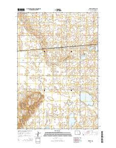 Stirum North Dakota Current topographic map, 1:24000 scale, 7.5 X 7.5 Minute, Year 2014