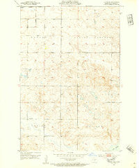 Tappen SE North Dakota Historical topographic map, 1:24000 scale, 7.5 X 7.5 Minute, Year 1952