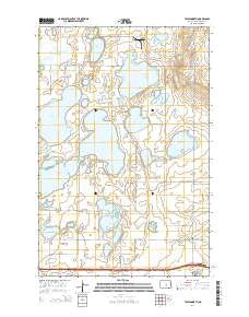 Tappen North North Dakota Current topographic map, 1:24000 scale, 7.5 X 7.5 Minute, Year 2014
