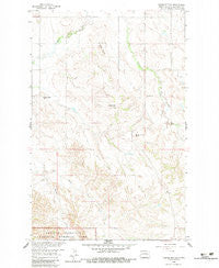 Teepee Buttes North Dakota Historical topographic map, 1:24000 scale, 7.5 X 7.5 Minute, Year 1958