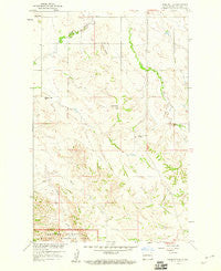 Tepee Buttes North Dakota Historical topographic map, 1:24000 scale, 7.5 X 7.5 Minute, Year 1958