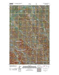 Tepee Buttes North Dakota Historical topographic map, 1:24000 scale, 7.5 X 7.5 Minute, Year 2011