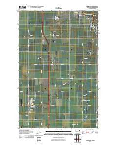 Thompson North Dakota Historical topographic map, 1:24000 scale, 7.5 X 7.5 Minute, Year 2011
