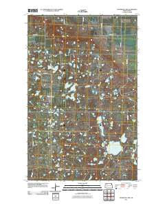 Thompson Lake North Dakota Historical topographic map, 1:24000 scale, 7.5 X 7.5 Minute, Year 2011
