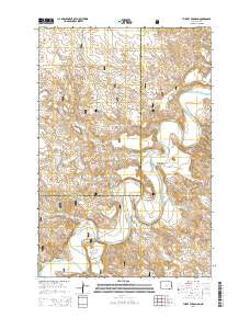 Three V Crossing North Dakota Current topographic map, 1:24000 scale, 7.5 X 7.5 Minute, Year 2014