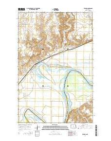 Trenton North Dakota Current topographic map, 1:24000 scale, 7.5 X 7.5 Minute, Year 2014