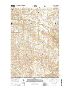 Trotters North Dakota Current topographic map, 1:24000 scale, 7.5 X 7.5 Minute, Year 2014