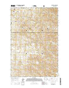 Trotters SE North Dakota Current topographic map, 1:24000 scale, 7.5 X 7.5 Minute, Year 2014