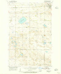 Tunbridge North Dakota Historical topographic map, 1:24000 scale, 7.5 X 7.5 Minute, Year 1954