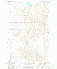 Turtle Creek NW North Dakota Historical topographic map, 1:24000 scale, 7.5 X 7.5 Minute, Year 1961