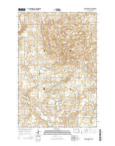 Turtle Creek NE North Dakota Current topographic map, 1:24000 scale, 7.5 X 7.5 Minute, Year 2014