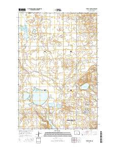 Turtle Lake North Dakota Current topographic map, 1:24000 scale, 7.5 X 7.5 Minute, Year 2014