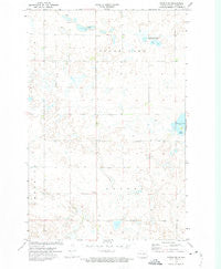 Tuttle SW North Dakota Historical topographic map, 1:24000 scale, 7.5 X 7.5 Minute, Year 1972