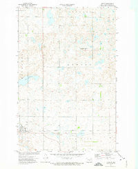 Tuttle North Dakota Historical topographic map, 1:24000 scale, 7.5 X 7.5 Minute, Year 1972