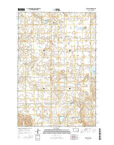 Tuttle SW North Dakota Current topographic map, 1:24000 scale, 7.5 X 7.5 Minute, Year 2014